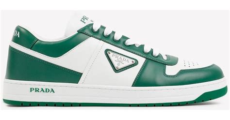 green pradas sneakers|green and white prada shoes.